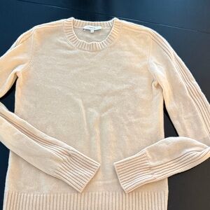 Vince women’s cashmere  peachy Beige Crewneck Sweater